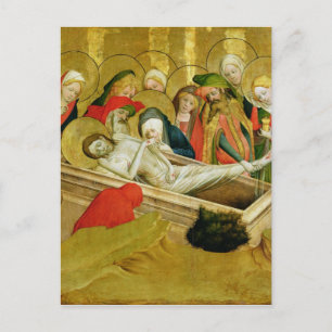 Postal El Entombment, panel de Santo Tomás