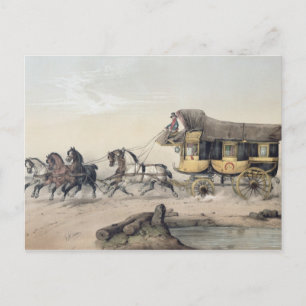 Postal El entrenador de escenario