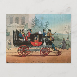 Postal El entrenador de vapor