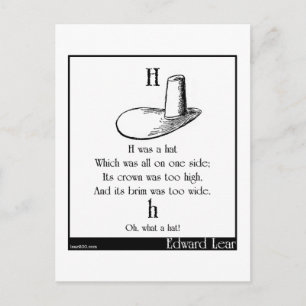 Postal Él era gorra