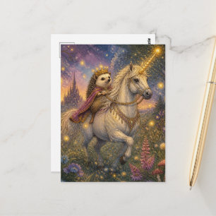 Postal El erizo y el unicornio
