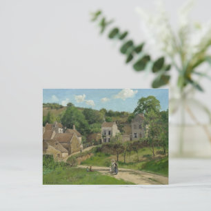 Postal El Ermitage en Pontoise Camille Pissarro