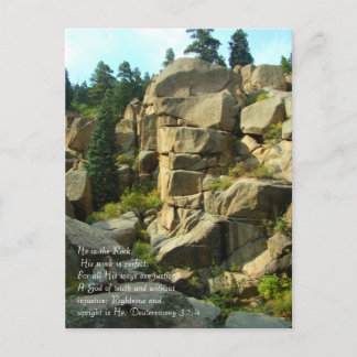 Postal Él es la Roca.