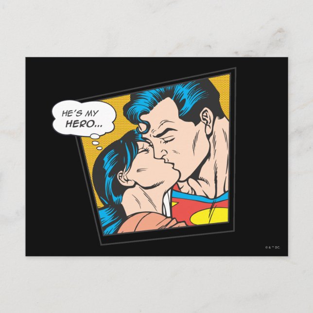 Postal Él es mi héroe (Anverso)