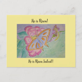 Postal ¡Él es Risen!