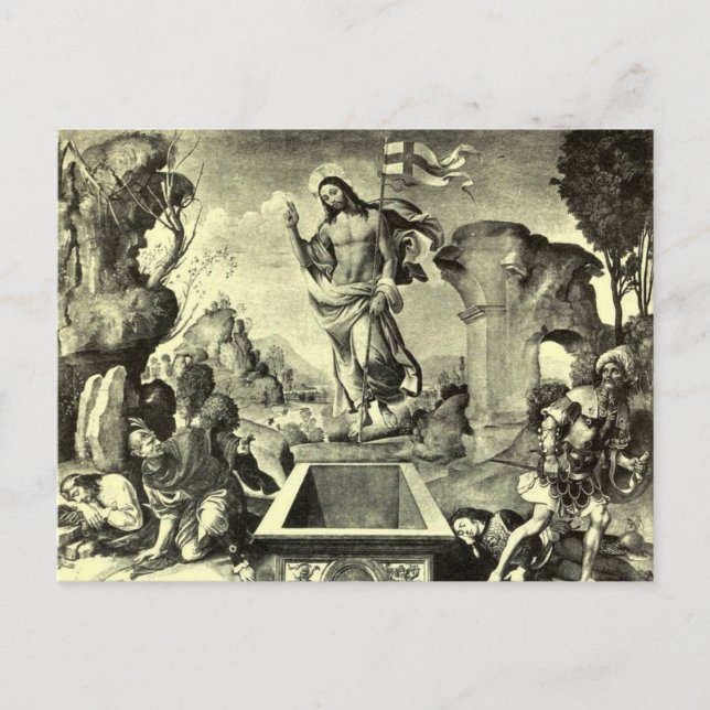 Postal ¡Él es Risen! (Anverso)