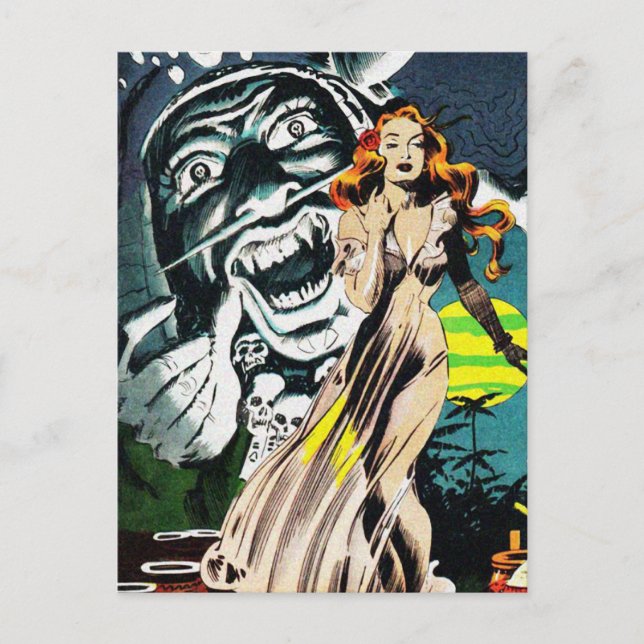 Postal El escándalo de los Médicos brujos - Historieta vi (Anverso)