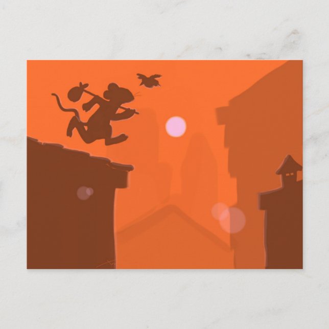 Postal El escape (Anverso)