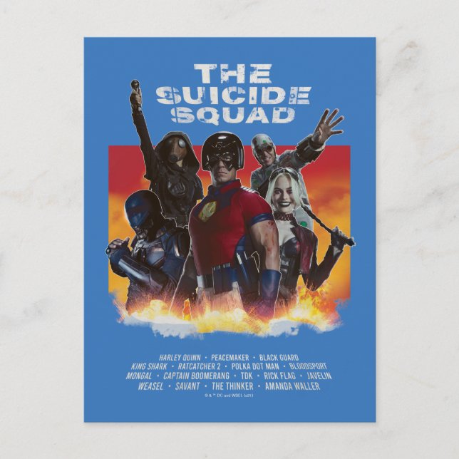 Postal El escuadrón suicida | Poster de películas de esti (Anverso)