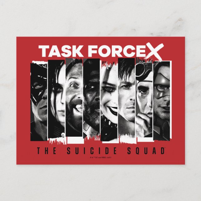 Postal El Escuadrón Suicida | Task Force X (Anverso)