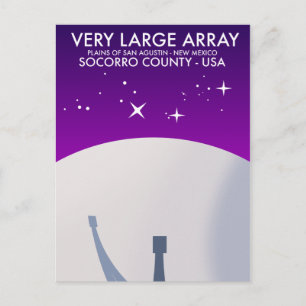 Postal El espacio observatorio muy grande Array.