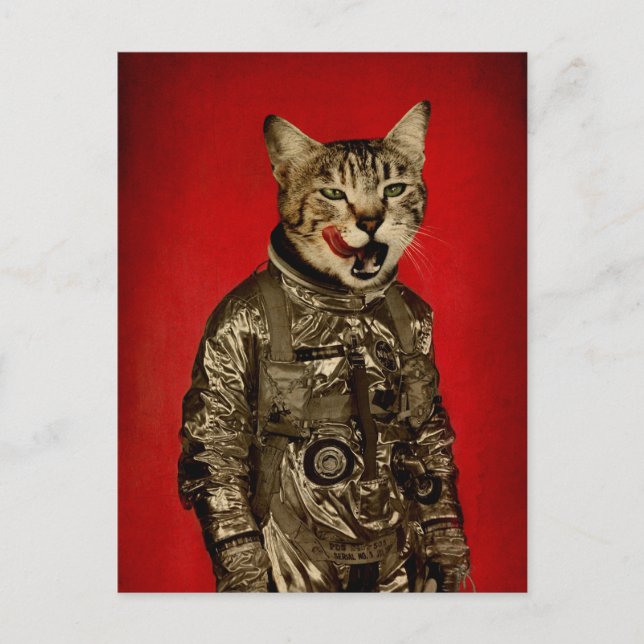 Postal el espacio sabe bueno (Anverso)