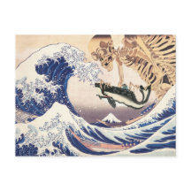 El Espectador de Esqueleto en la Gran Ola