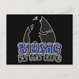 Postal El espectro guitarista - La música es mi vida