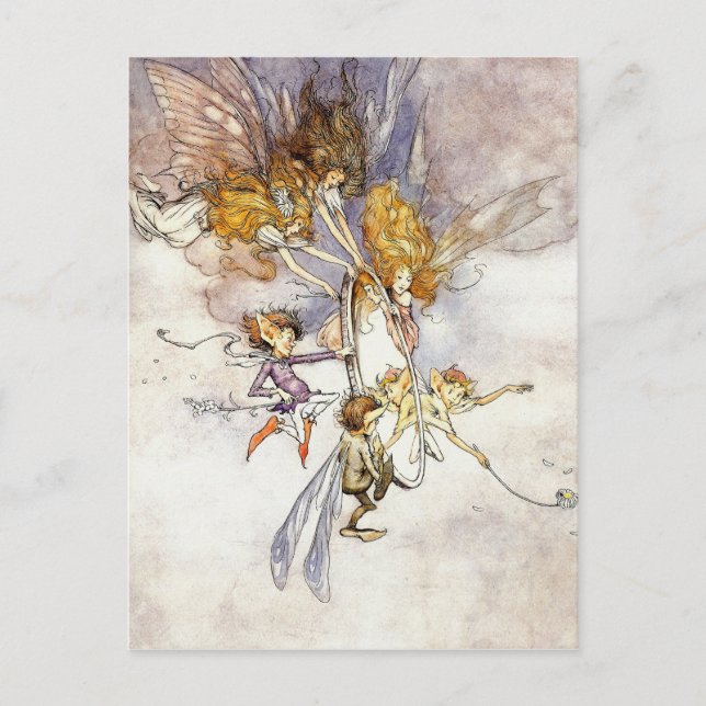 Postal "El espejo mágico" (Anverso)