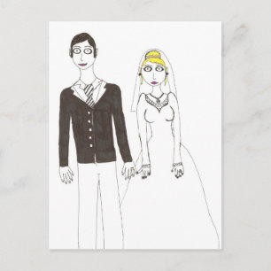 Postal El espeluznante boda 2