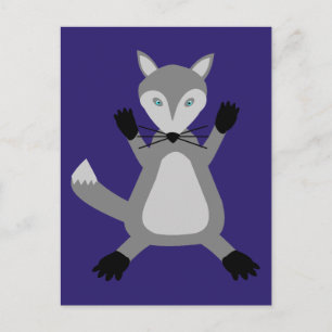 Postal El espeluznante Lobo de Halloween