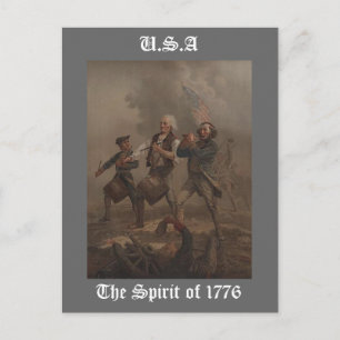 Postal El espíritu de 1776