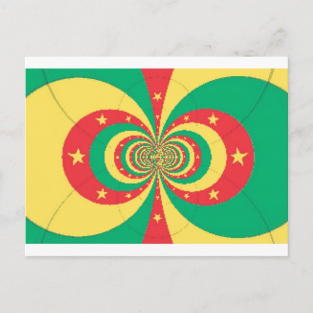 Postal El espíritu de Camerún: Leones indomables (Anverso)