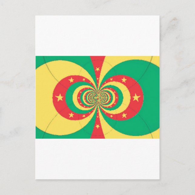 Postal El espíritu de Camerún: Leones indomables (Anverso)