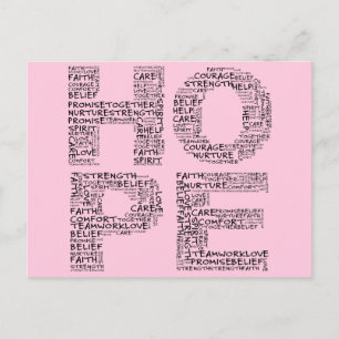 Postal El espíritu de la esperanza (texto negro)