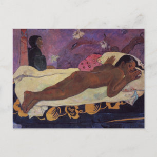 Postal El Espíritu de los Muertos Vela por Gauguin Postc