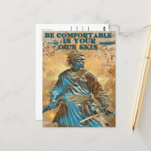 Postal El espíritu inquebrantable de un guerrero