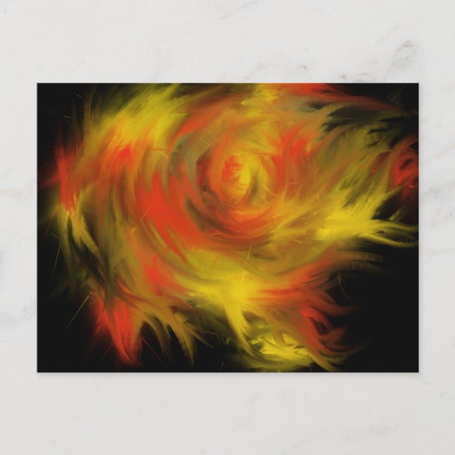 Postal El Espíritu Santo incendia la pintura del arte de  (Anverso)
