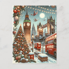 Postal El esplendor festivo de Londres - Vibrante auto de
