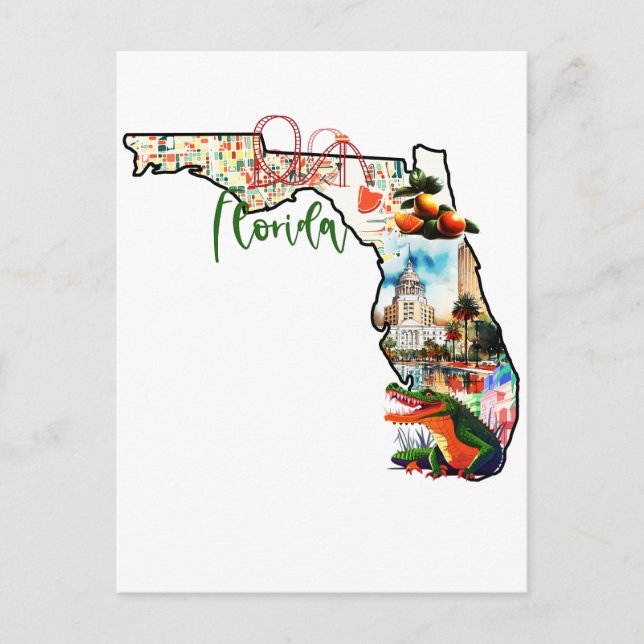 Postal El Estado De Florida (Anverso)