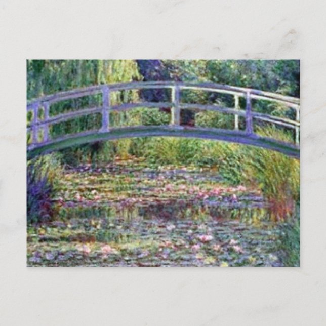 Postal El estanque para lirios de agua de Claude Monet (Anverso)