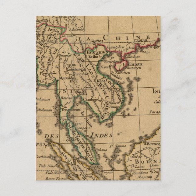 Postal El este de la India (Anverso)