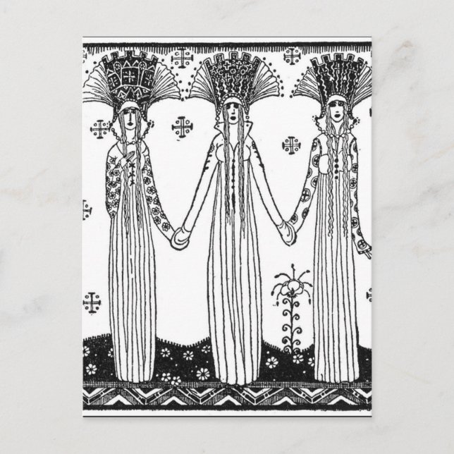 Postal El Este del Sol y Oeste de la Luna de Nielsen (Anverso)