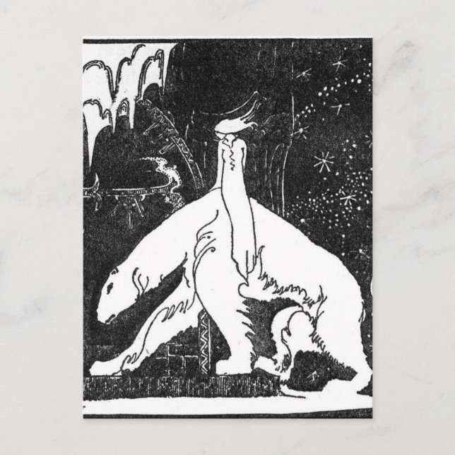 Postal El Este del Sol y Oeste de la Luna de Nielsen (Anverso)