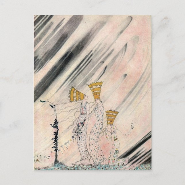 Postal El Este del Sol y Oeste de la Luna de Nielsen (Anverso)