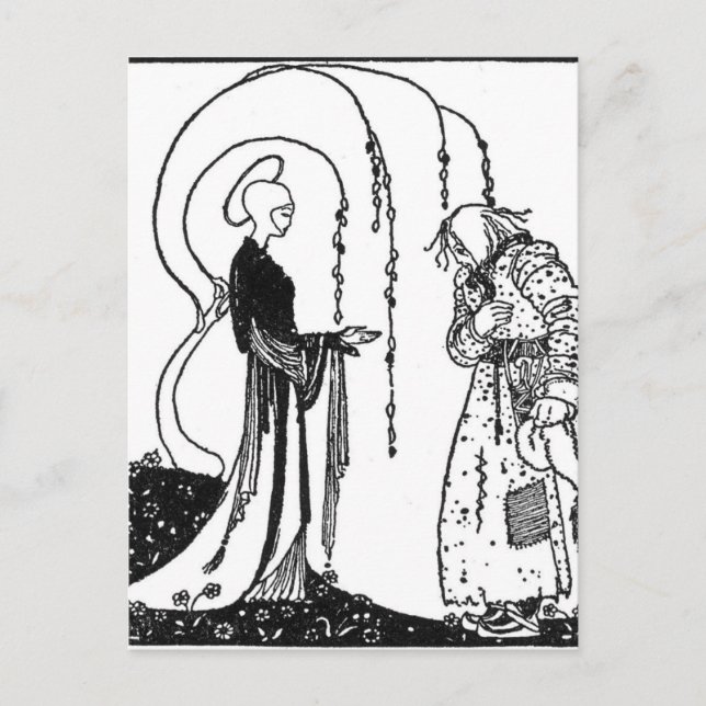 Postal El Este del Sol y Oeste de la Luna de Nielsen (Anverso)