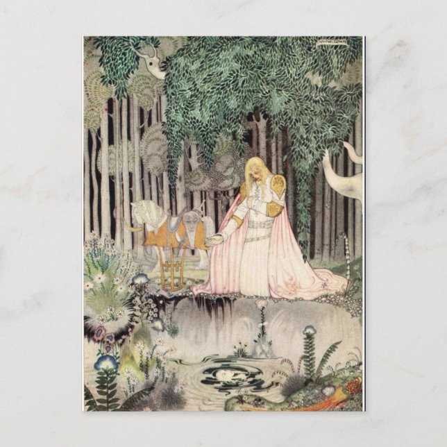 Postal El Este del Sol y Oeste de la Luna de Nielsen (Anverso)