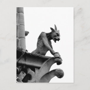 Postal El estilo de Gargoyle con vistas a París