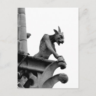 Postal El estilo de Gargoyle con vistas a París