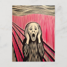 El estilo de la ilusión óptica Scream MUNCH BAUHAU