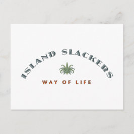 Postal El estilo de vida de Island Slacker