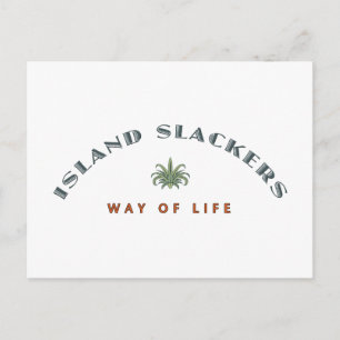 Postal El estilo de vida de Island Slacker