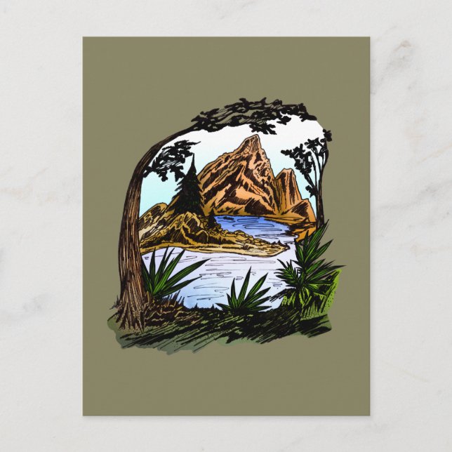 Postal El exterior (Anverso)