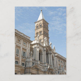 Postal El exterior de la iglesia de Santa María la Mayor 