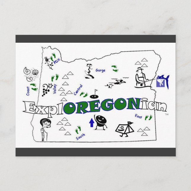 Postal ¡El extranjero OREGONian añade tu ciudad! Me encan (Anverso)