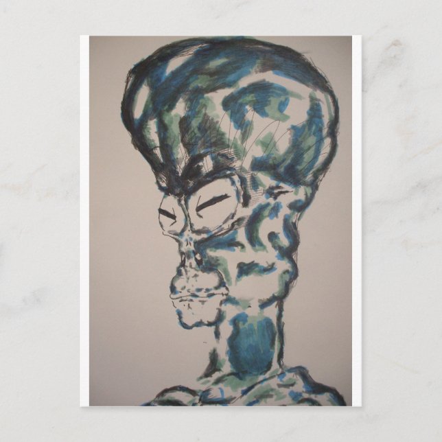 Postal El extranjero soy (Anverso)