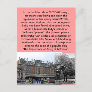 Postal El extraño Funda del escándalo de Balmoral Esporra