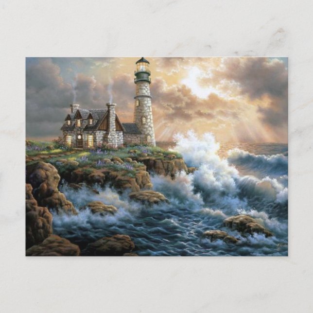 Postal El faro (Anverso)