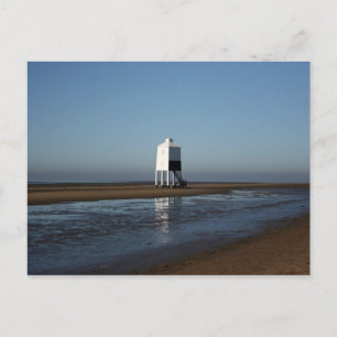 Postal El faro bajo, Burnham on Sea, Somerset, Reino Unid
