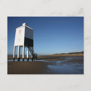 Postal El faro bajo, Burnham on Sea, Somerset, Reino Unid